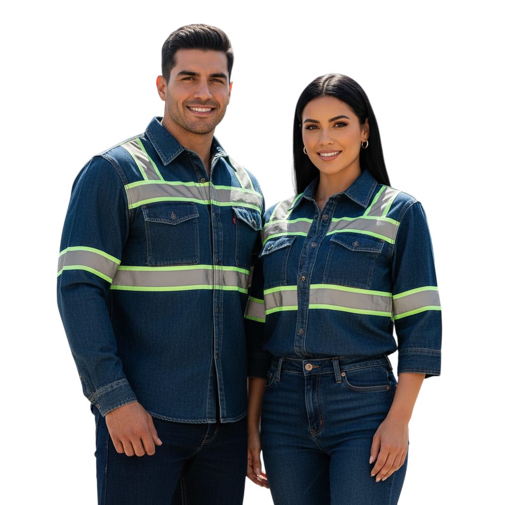 Uniformes industriales con cintas reflectivas para el sector operativo y minero en Colombia